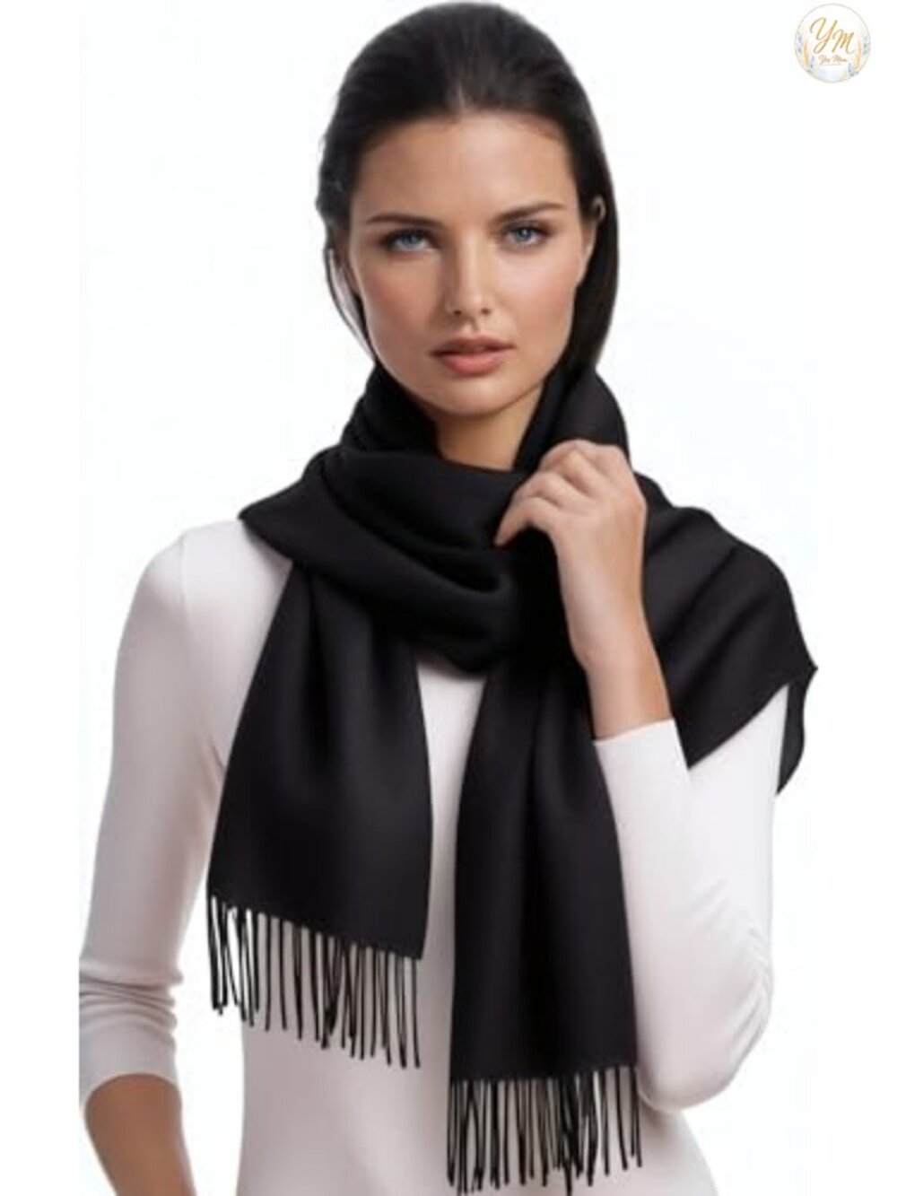 100% Pashmina Shawl Wrap for Women, Oversized & Warm, Machine Washable